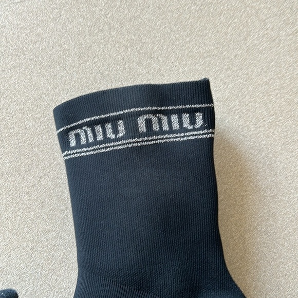Designer MIU MIU Ankle Sock Boots - Size 8.5/9 - Picture 2 of 7
